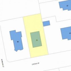 95 Lincoln St, Newton MA 02461-1541 plot plan