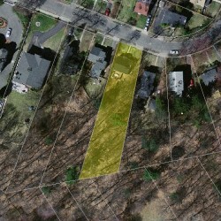 52 Charlemont St, Newton MA  02461-1908 aerial view