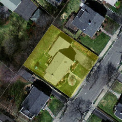 43 Arapahoe Rd, Newton MA 02465-2202 aerial view