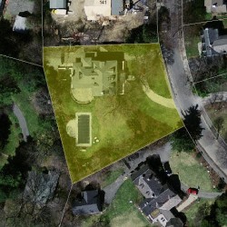 147 Prince St, Newton MA 02465-2603 aerial view