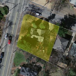 1028 Walnut St, Newton MA  02461-1143 aerial view