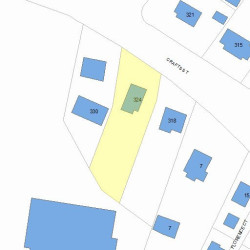 324 Crafts St, Newton MA  02460-1141 plot plan