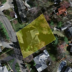 540 Dudley Rd, Newton MA 02459-2809 aerial view