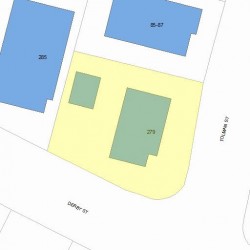 279 Derby St, Newton MA 02465-1047 plot plan