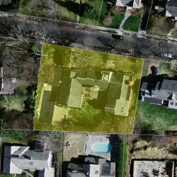 20 Montrose St, Newton MA  02458-2718 aerial view