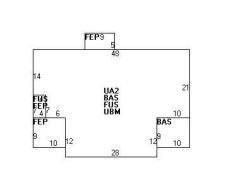 38 Jewett St, Newton MA  02458-1506 floor plan