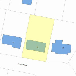 20 Swallow Dr, Newton MA  02462-1306 plot plan
