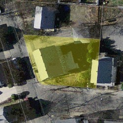 22 Faxon St, Newton MA 02458-1013 aerial view