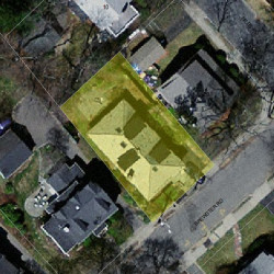 33 Brewster Rd, Newton MA 02461-1335 aerial view