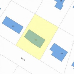 139 Day St, Newton MA 02466-2921 plot plan