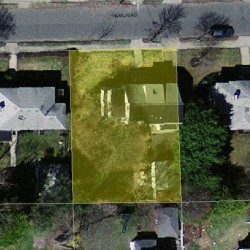 36 Hamlin Rd, Newton MA 02459-1002 aerial view