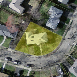 122 Truman Rd, Newton MA 02459-2665 aerial view