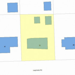 35 Vineyard Rd, Newton MA 02459-1003 plot plan