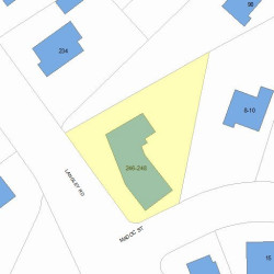 246 Langley Rd, Newton MA 02459-2325 plot plan