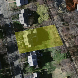 22 Olde Field Rd, Newton MA  02459-2733 aerial view