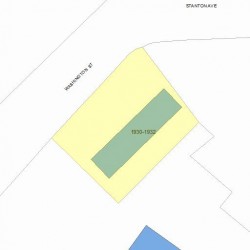 1932 Washington St, Newton MA 02466-3009 plot plan