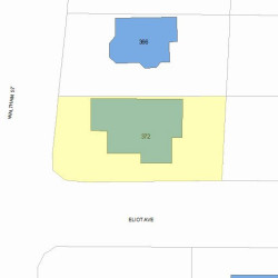 372 Waltham St, Newton MA 02465-1732 plot plan