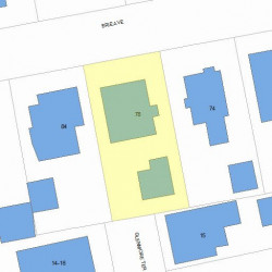 78 Erie Ave, Newton MA 02461-1514 plot plan