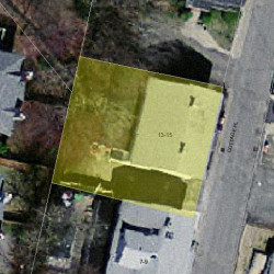 15 Cottage Pl, Newton MA 02465-1525 aerial view