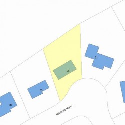 25 Belmore Park, Newton MA 02462-1503 plot plan