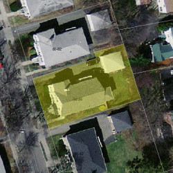 84 Withington Rd, Newton MA 02460-2040 aerial view