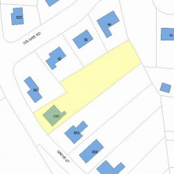 646 Grove St, Newton MA 02462-1319 plot plan