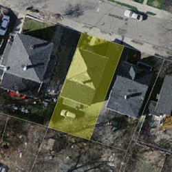 60 Gardner St, Newton MA  02458-1405 aerial view