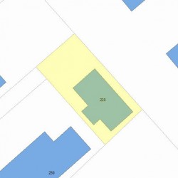 228 Chapel St, Newton MA 02458-1310 plot plan