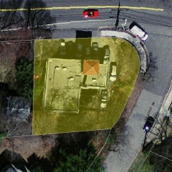2042 Beacon St, Newton MA  02468-1431 aerial view