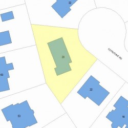 28 Considine Rd, Newton MA 02459-3604 plot plan
