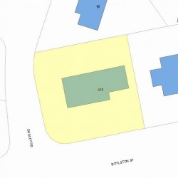 435 Boylston St, Newton MA 02459-2844 plot plan