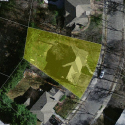 21 Dorcar Rd, Newton MA  02459 aerial view