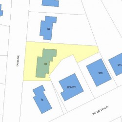 68 Davis Ave, Newton MA 02465-1924 plot plan