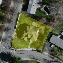 90 Oak Hill St, Newton MA 02459-3432 aerial view