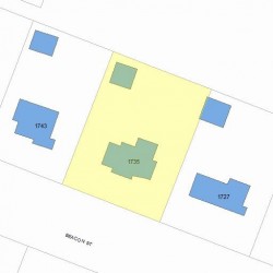 1735 Beacon St, Newton MA 02468-1401 plot plan