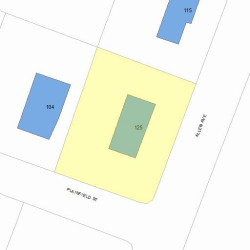125 Allen Ave, Newton MA 02468-1733 plot plan
