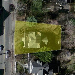500 Centre St, Newton MA  02458-2002 aerial view