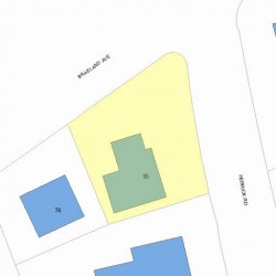 55 Herrick Rd, Newton MA 02459-2217 plot plan