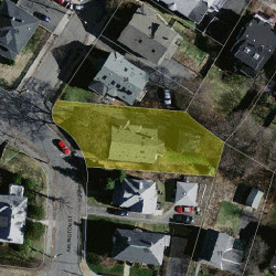 9 Arlington St, Newton MA  02458-2452 aerial view