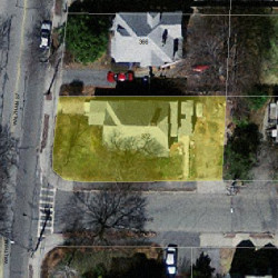 372 Waltham St, Newton MA 02465-1732 aerial view