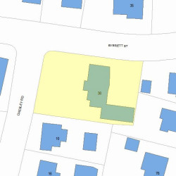 38 Everett St, Newton MA 02459-1940 plot plan