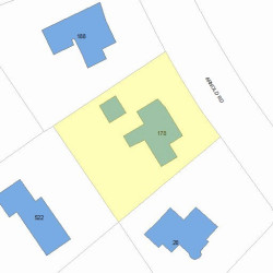 178 Arnold Rd, Newton MA 02459-3045 plot plan