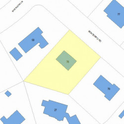 78 Bontempo Rd, Newton MA 02459-3641 plot plan