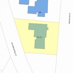 199 Winchester St, Newton MA  02461-2033 plot plan
