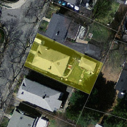 62 Falmouth Rd, Newton MA 02465-1127 aerial view