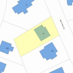 28 Nantucket Rd, Newton MA  02461-1408 plot plan