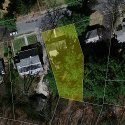 74 Avalon Rd, Newton MA  02468-1612 aerial view