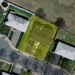 37 Anthony Rd, Newton MA  02460-1137 aerial view