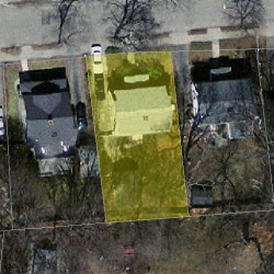 16 Ware Rd, Newton MA 02466-1416 aerial view
