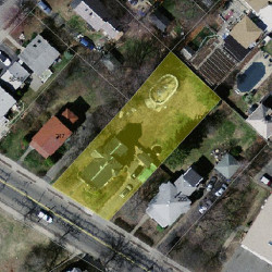 211 Crafts St, Newton MA  02460-1441 aerial view